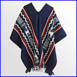 Venta al por mayor Lote 10pc poncho de lana de llama Unisex South American Cape Abrigo Hippie Boho