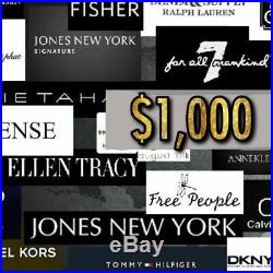 $1,000 YOU PICK Wholesale Lot Women's Designer Clothing, Shoes, Handbags