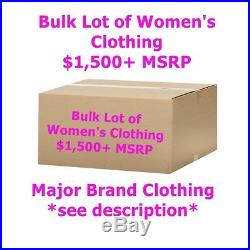 $1,500+ Wholesale Lot of Women's Clothing Major Designer Brands