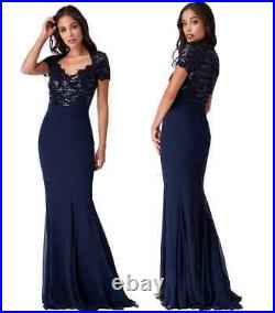 10 Goddiva Quality Maxi Evening Dresses Wholesale Joblot Mixed Style-size-Colour