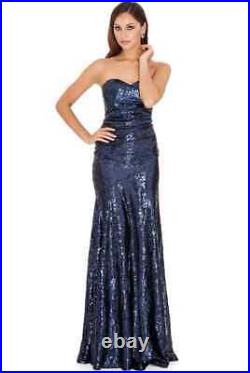 10 Goddiva Quality Sequin Maxi Evening Dresses Wholesale Job lot Mixed Sizes