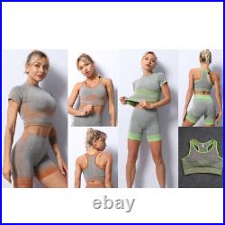 10 Sets Wholesale Women Ladies Activewear Gym Yoga Sport Top, Bra & Short Set
