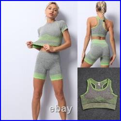 10 Sets Wholesale Women Ladies Activewear Gym Yoga Sport Top, Bra & Short Set