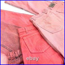 10 x Vintage Overdye Pink Mixed Branded Mom/Boyfriend Jeans WHOLESALE / JOBLOT