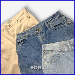 10 x Vintage Women's Lee Baggy Wide Leg Jeans WHOLESALE / JOBLOT / BUNDLE