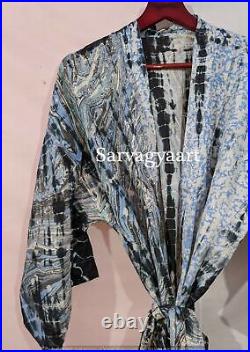 100% Handmade Silk Kimonos Silk Kimono Robe Tie dye silk kimono Wholesale kimono