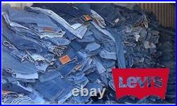 10000 Pcs Vintage Levi's Jeans Bulk Wholesale Job Lot Random Colours Sizes