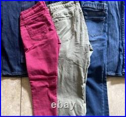 12 Pairs of Women's Jeans Mixed Various Brands Sizes Reseller Box Wholesale Lot