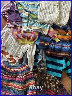 13 Vintage 80's Knitwear Wholesale Job Lot Multicoloured Printed Patterned