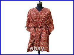 20 PC Wholesale Lot Indian Kimono Women Kaftan Floral Cotton Long Dress Caftan