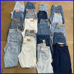 20 x pairs of vintage jeans mom jeans- wholesale bulk job lot