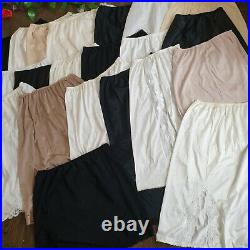 22 X Vintage Half Slip Skirts 80s 90s Wholesale Joblot Bundle Mixed Sizes