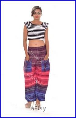 25 Pcs Wholesale Lot Harem Pants Cotton Printed Boho Hippie Baggy Gypsy Trousers