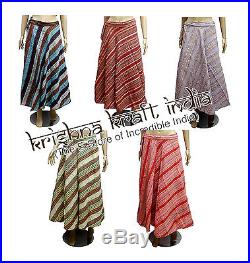 25pc Hippie Boho Striped Hobo Cotton Wrap Around Long Skirt Dress Wholesale Lot