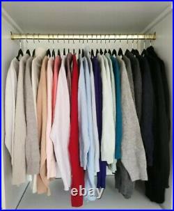 25x Pure Cashmere Upcycled Craft Jumpers Wholesale Job Lots Pink Blue Green Grey