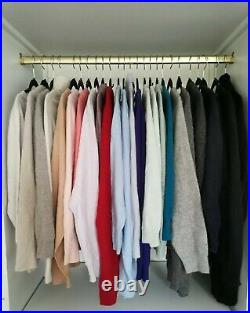 25x Pure Cashmere Upcycled Craft Jumpers Wholesale Job Lots Pink Blue Green Grey