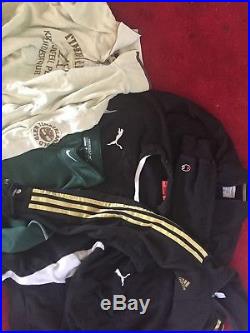 27 Vintage, retro sport branded jumpers / clothing job lot wholesale. Joblot