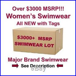 $3,000+ Wholesale Lot ALL NEW Women's Swimwear Major Designer Brand Names