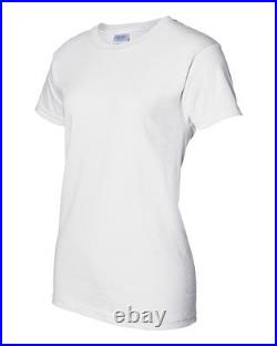 30 Gildan Ladies Heavy Cotton White T-Shirt 5000L Bulk Lot Wholesale Women S-XL