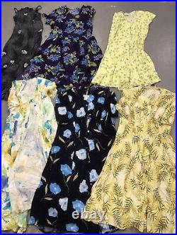 34 Wholesale Vintage Womens Floral Patterned 80s 90s Dresses Mix Job Lot