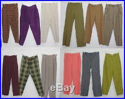 45 x Plain Pleated Pegged Womens Trousers Vintage Wholesale Joblot PHOTOS
