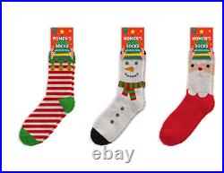 48 Pairs Womens Ladies Christmas Socks Bulk Wholesale Job Lot XMAS