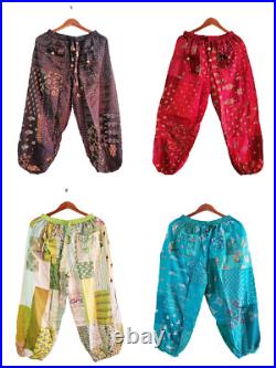 5 Pcs Lot Patchwork Harem Pants, Assorted Color Mix Wholesale Lot Harem UNISEX