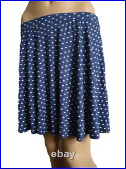 50 ASOS Polka Dot Spot Dot Dotted Skirt in Blue New Wholesale Bulk Job Lot 8 10