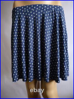 50 ASOS Polka Dot Spot Dot Dotted Skirt in Blue New Wholesale Bulk Job Lot 8 10