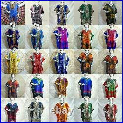 50 Assorted Pcs Wholesale Women Kaftan Short Beach Tunic Evening Dress Nightwear