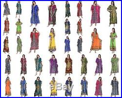 50 Pcs Wholesale Lot Women Long Assorted Caftan Maxi Dress Kaftan One Size Plus