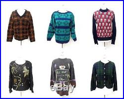 50 Women's Vintage Knitwear MIX Jumpers Cardigans Wholesale Clothing Fashion