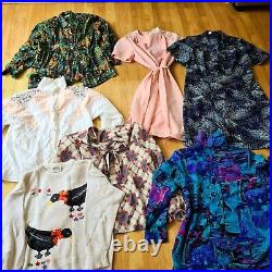 50 x Item Vintage Wholesale Bundle Job Lot Women's Mix Dresses, Sweaters etc