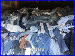 500 Pcs Vintage Levi's Jeans Bulk Wholesale Job Lot Random Colours Sizes