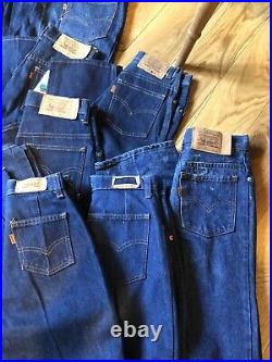 Amazing Wholesale Joblot 20 Pairs of Rare Vintage 70s Levis Jeans most BNWT