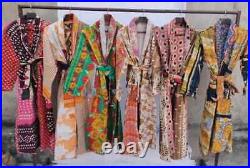 Assorted Vintage Kantha Jacket Kimono Lot Wholesale Winter Windbreaker Robe