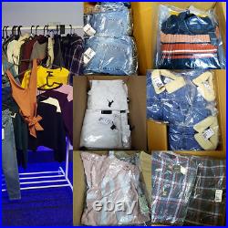 Box of 50 Wholesale Clothes JOBLOT Branded Original Random Colours Sizes Job Lot