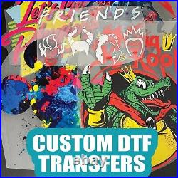 Custom Iron On Heat Transfers Personalised DIY T-shirt Ready Apply DTF Wholesale