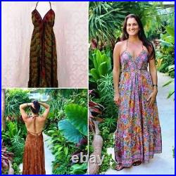 Dress Wedding Dress Boho Hippie Wholesale Maxi Wrap 5 PC Dress Silk Women