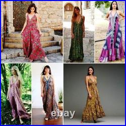 Dress Wedding Dress Boho Hippie Wholesale Maxi Wrap 5 PC Dress Silk Women