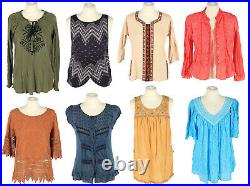 Ethnic Indian Gypsy Blouse Tunic Top Vintage Wholesale x30 -Lot873