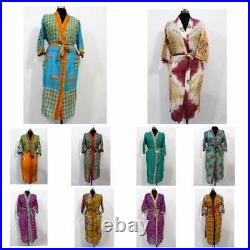 Express Delivery Wholesale lot of 10 Vintage Indian Cotton Sari Long Kimono 2