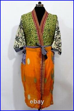 Express Delivery Wholesale lot of 10 Vintage Indian Cotton Sari Long Kimono 3