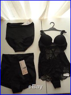 H&M Womens 70 pcs! Lot Wholesale Bulk Bras Underwear Panties Bralettes Thongs