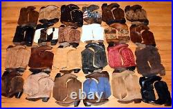 HUGE WHOLESALE RESALE RETAIL LOT 24 Vtg LEATHER Women's Western Boots 6 10 M