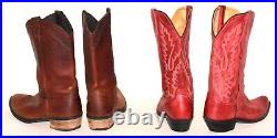 HUGE WHOLESALE RESALE RETAIL LOT 24 Vtg LEATHER Women's Western Boots 6 10 M