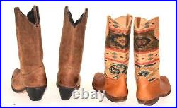 HUGE WHOLESALE RESALE RETAIL LOT 24 Vtg LEATHER Women's Western Boots 6 10 M