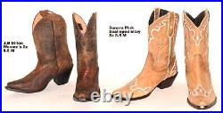 HUGE WHOLESALE RESALE RETAIL LOT 24 Vtg LEATHER Women's Western Boots 6 10 M