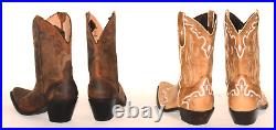 HUGE WHOLESALE RESALE RETAIL LOT 24 Vtg LEATHER Women's Western Boots 6 10 M