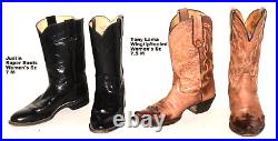 HUGE WHOLESALE RESALE RETAIL LOT 24 Vtg LEATHER Women's Western Boots 6 10 M